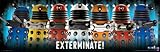 Doctor Who Daleks Exterminate TV Show Poster Print 12x36