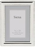 Our Double Bead polished silverplate frame by Siena - 4x6