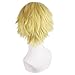 iLoveCos Men's Cosplay Wigs Layered Short Costume Wig Amnesia Toma Fancy Wigs Yellow