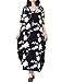 Mordenmiss Women's Embroidered Casual Maxi Dresses