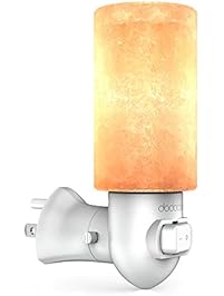 dodocool Himalayan Salt Lamp Yellow Night Light with E12 10W Incandescent Bulb On/Off Switch, 270° Rotatable Plug