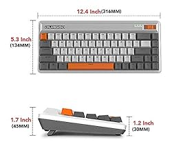 DURGOD Fusion Mechanical Keyboard - 65% Layout