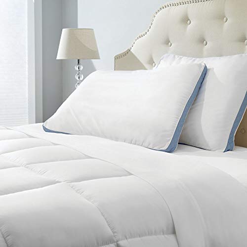 mDesign King Size Gusseted Quilted Bed Pillow Set Premium Quality and Hypoallergenic Pillows