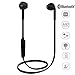 JoyValley sfegs Wireless Bluetooth 4.1 Anti Winding Earphones with Mic Hands Free Calling and Siri Control Use for iPhone Samsung GALAXY and Sony Xperia – Black