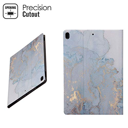 LittleMax Case for iPad 10.2 Inch 2019 (7th Generation) Tablet, Ultra Slim Flip Folio Standing Case Auto Wake/Sleep Cover for New iPad 10.2 Inch - Gold Map