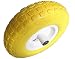 Kunhua 14-pu-y-sz-16 4.00-6-inch Flat Free Wheelbarrow Tire - 4.5-inch Centered Hub(Two Sides Symmetrical) - 5/8-inch Ball Bearings - 13-inch Tire Diameter