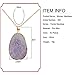 Harmily Natural Stone Pendant Women Girls Sweaters Necklace Irregular Shaped Alloy Long Chain Jewelry (1)