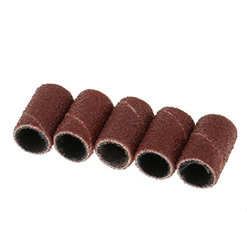 SunniMix 50 Piece Nail Drill Sanding Band Machine Replacement Bits Pedicure Tool 80# - 180# (Fine Grit)
