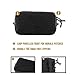 OneTigris Horizontal Multi-Purpose Pouch with Front Loop Surface and Hook-Backed Webbing (Black)