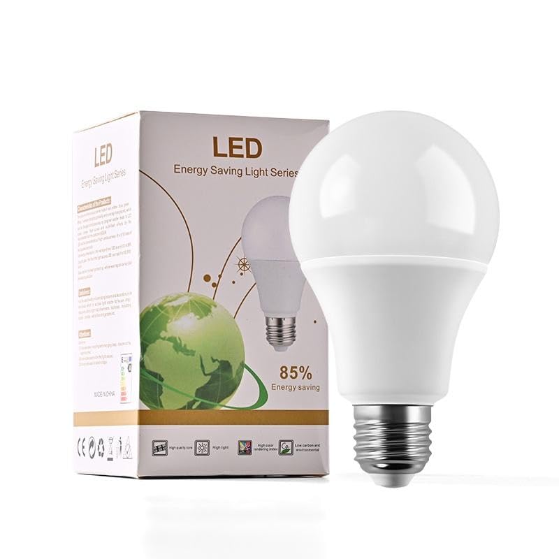 E27 Screw LED Light Bulb, 12W 2700K White Energy and Cost Saving Golf Ball Bulbs, 80 Watts Equivalent Classic Non Dimmable Edison Screw LED Light Bulb- Single Pack (12, Watts)
