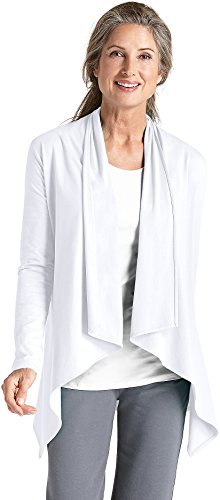 Coolibar UPF 50+ Women's Sun Wrap - Sun Protective,X-Large,White