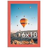 JCJMY 6x10 Picture Frame Red for Wall Hanging or