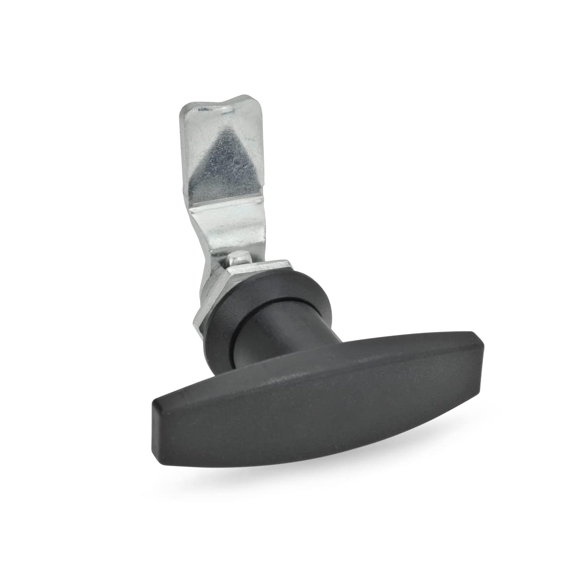 Ganter Standard of | Latches with Control Unit – GN 115 | Action with T Griff| 1 Piece), Black, GN 115-ST-14