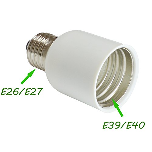 E26/E27 To E39/E40 Light Socket Adapter, Bulb Base Converter,Medium