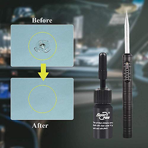 AUTOPDR (Latest Model) Windshield Crack Repair Kit, Free Drilling Glass Repair Kit for Cracks/Chips Bull's Eye/Spider Web/Stars/Crescent/Cross Fissure and Stone Damage - Thumbnail 4