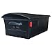 Gibraltar Mailboxes Mailsafe Large Capacity Rust-Proof Plastic Black, Post-Mount Mailbox, RSKB0000