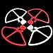 ELENKER 2 Pairs Snap On/Off Prop Guards for DJI Phantom 1 2 3 VISION + FC40 Red and White