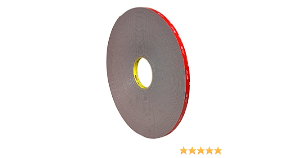Vhb Vhb499112R Gray #4991 Adhesive Tape, 1/2" X 5 Yd. (841436041089)