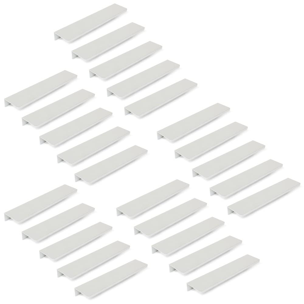 Emuca 9166162 Aluminium Furniture Handle, Matt Anodize, 198 mm, Set of 25 Pieces