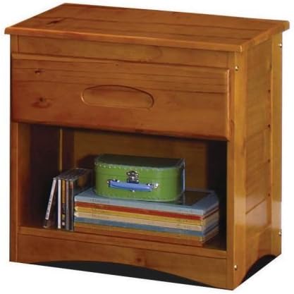 American Furniture Classics 1-Drawer Nightstand, Honey Finish