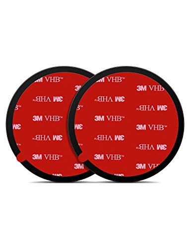 VICSEED 2 Pieces Adhesive Mounting Sticky Disk for Car Dashboards Vehicles Suction Cup Phone Mount with 80mm Diameter