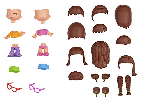 Pinypon Pinyponizer, Set to Create Customized, Brown Hair