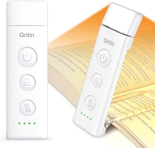 Lampe de Lecture Rechargeable, Liseuse Lampe Clip au Lit 43g Légère