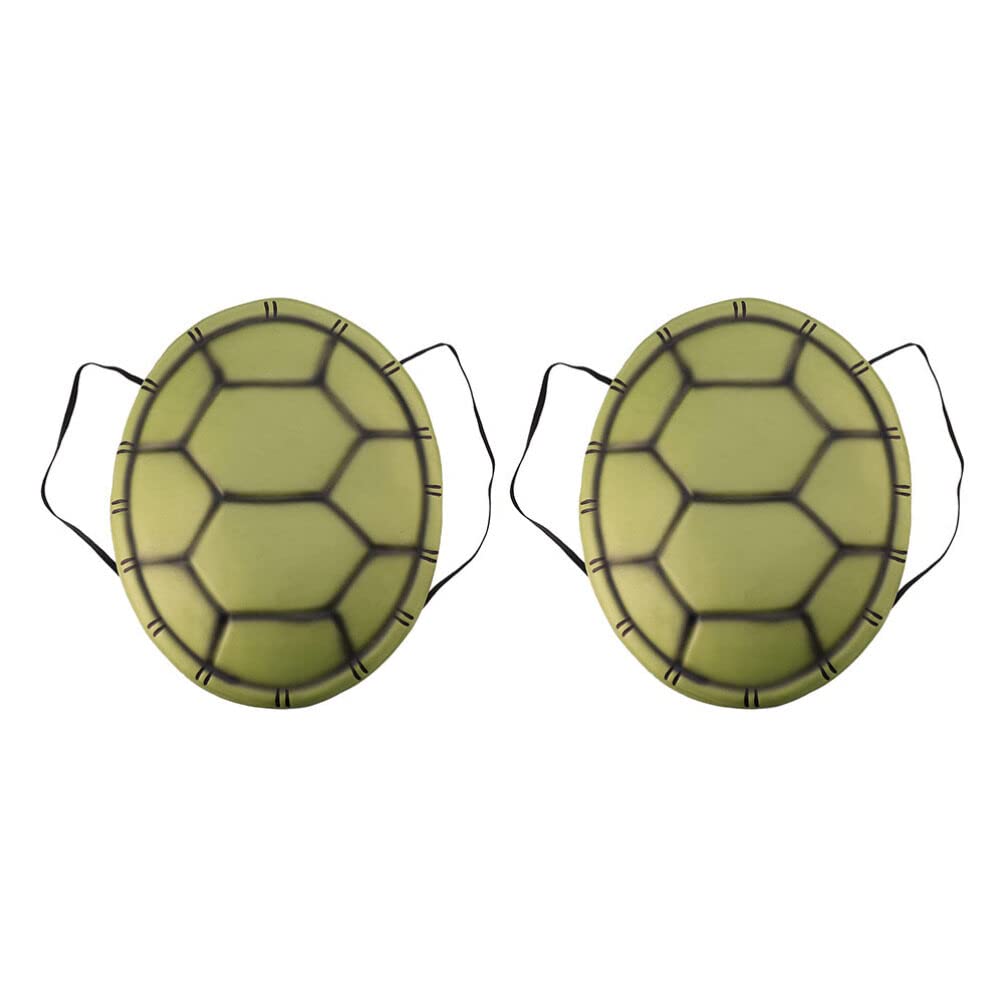 TOYANDONA 2PCS Turtle Shell Costume, EVA Turtle Shell Cosplay Props Toys for Kids Cosplay Party Halloween Carnival Dress Up Pretend Play Accessories