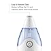 Personal Portable Ultrasonic Cool Mist Humidifier | 650 ML Reservoir, 10 Hour Runtime, Travel Friendly, Single Touch Operation | BONUS WICK FILTER, Whisper Quiet, Compact | HoMedics