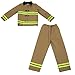 Fearless FirefighterChildren's Halloween Dress Up Theme Party Roleplay & Cosplay Costume, Unisex (S, M, L, XL) by Boo! Inc. (Youth Small (3-4))