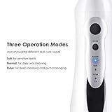 Electric Water Flosser Cordless Dental Portable and Rechargable Oral Irrigator with 3 Modes and 4 Rotatable Jet Tips and IPX7 Waterproof for Daily use, Teeth, Gumline, Braces and Bridges