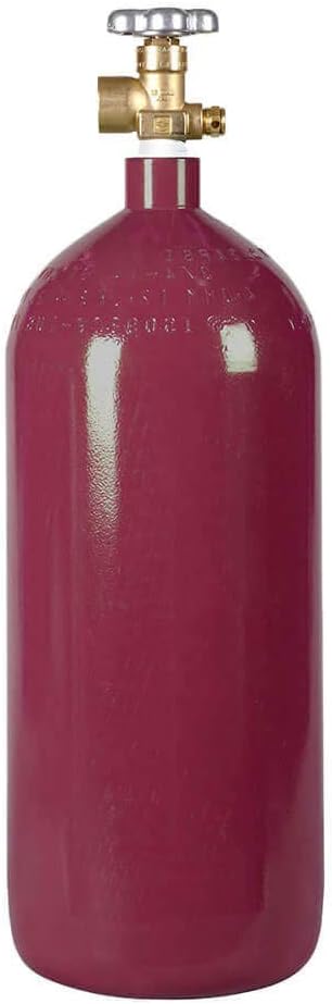 40 cu ft Nitrogen Steel Cylinder Reconditioned CGA580 Valve - Great for Homebrewing!