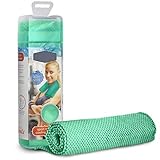 Coolest Cooling Towel Neck Wrap Chilly Pad Keeps You Cool When You Get Hot - Stay Cooler During Lawn Mowing Sports Fitness Workout Exercise Gym Hiking -Color: Green. Brand Perfect Life Ideas