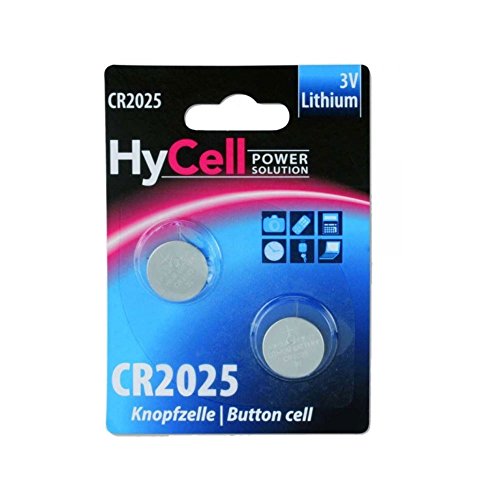 HYCELL 5020192 CR2025 Lithium Button Cell for Garage Door Opener/Alarm System - Silver