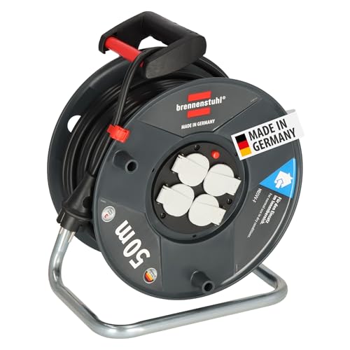 Brennenstuhl Garant V2 Kabeltrommel 50m Kabel, Kabel: H05VV-F 3G1,5