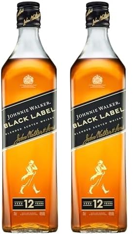 [ウイスキー][スコッチウイスキー ブランド 販売量世界No.1]ジョニーウォーカー ブラックラベル 12年 700ml (× 2)