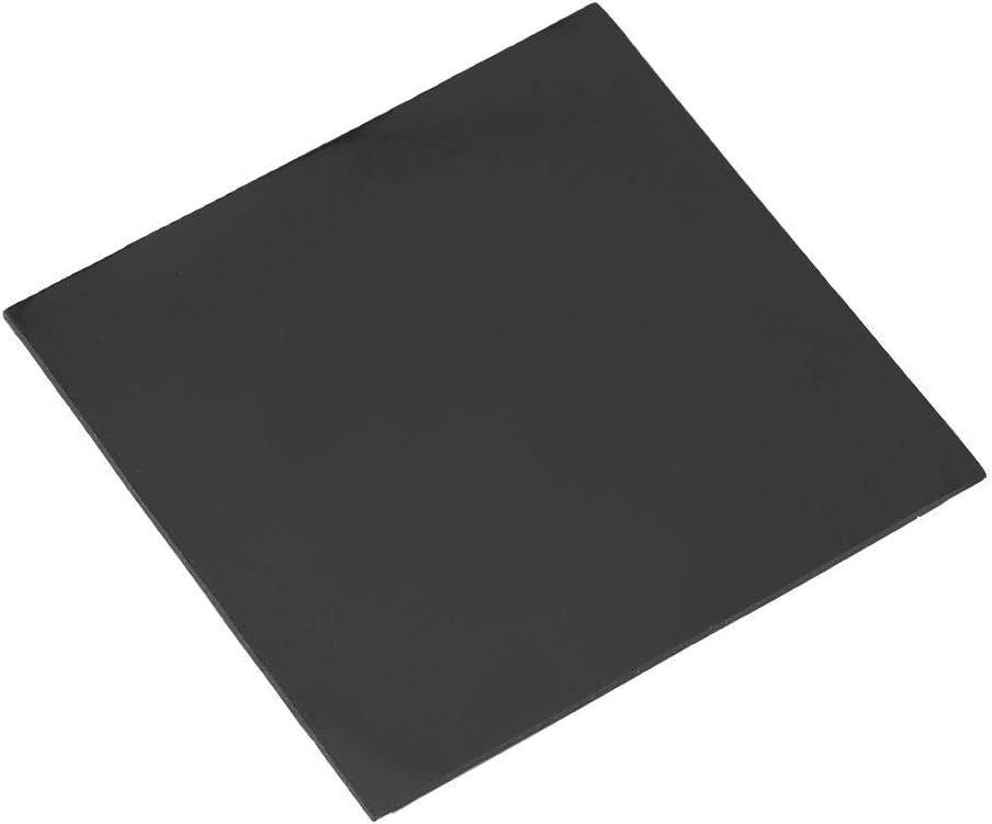 Zerone 100x100x2.0mm CPU Thermal Pad, Silicon Thermal Conductivity Sheet Insulation Paste Gap Filler Heatsink Cooling Pads (Black)