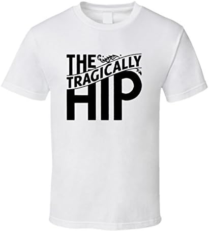 The Tragically Hip Distressed Band Logo Shirt L White