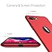 CASEKOO iPhone 8 Plus Case Slim Fit Ultra Thin Case Hard Sleek Protective [Scratch Resistant] Matte Finish Great Grip Cover Compatible with iPhone 8 Plus [Shell Series]-Lava Red