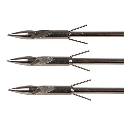 Smarty Steel Fishing Harpoon Slingshot Bullet Spear Prong Barbed Gig Hunting Fishing Tools Set of 3