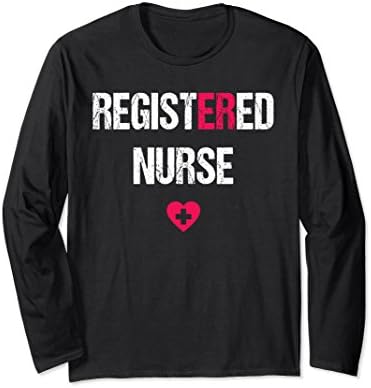 Unisex ER Nurse Long Sleeve Shirt | New ER Nurse Gift 2XL Black