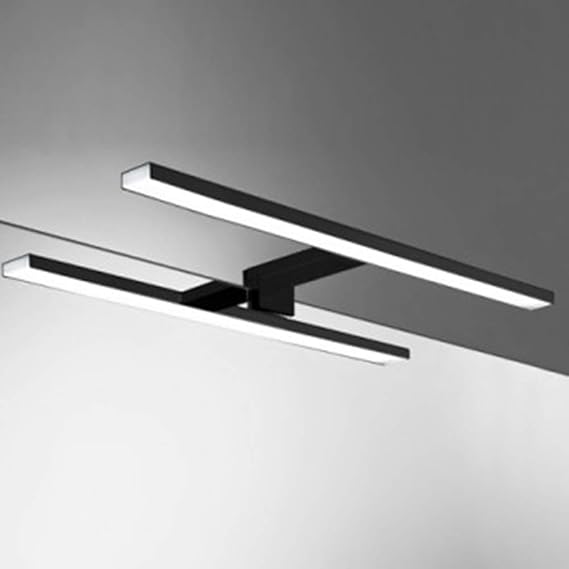 APLIQUE DE BAÑO MOMEN NEGRO LED 60CM 12W IP44 CII LUZ BLANCA 6000K