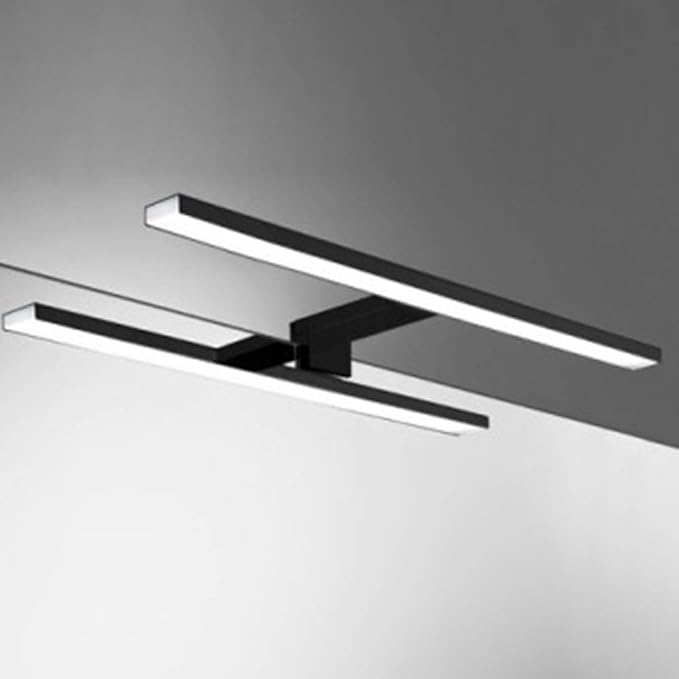 APLIQUE DE BAÑO MOMEN NEGRO LED 60CM 12W IP44 CII LUZ BLANCA 6000K
