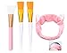 Facial Mask Brush - Face Mud Mask Mixing Brush Cosmetic Makeup Brush Silicone Facial Applicator, Hairless Silicone Brush, Facial Mask for Applying Facial Mask, Eye Mask,Peel, Serum or DIY Needs (2)