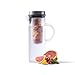 Cold Brew Coffee Maker - Large Glass Infusion Pitcher 1.6 Quarts 52oz - Iced Coffee & Iced Tea Pitcher with Stainless Steel Lid + Fine Mesh Filter - EXTRA Fruit Infusion Tube-Perfect Gift for Home