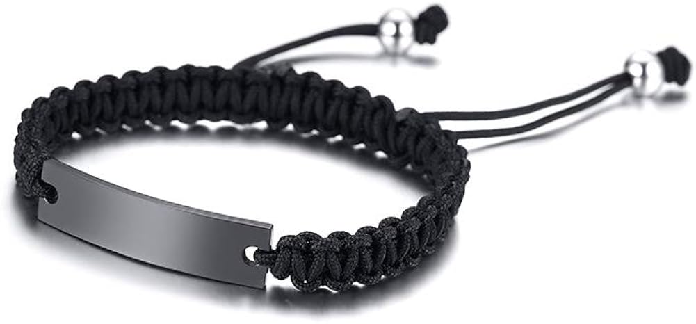 PJ JEWELLERY One Day All The Hard Work Will Pay Off Stainless Steel Inspirational Motivational Bracelet Handmade Braided Rope Wrist Bangle Inspirational Gifts for Women Men - Image 4