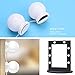 MINGER Hollywood Style Vanity Mirror Lights, 8 Dimmable LED Light Bulbs Kit Lighting Fixture Strip for Makeup in Bathroom Dressing Room (Mirror Not Included)