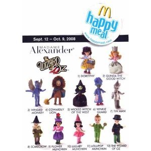 2008 Mcdonalds Madame Alexander Wizard Of Oz Dolls 2008-mcdonalds-madame-alexander-wizard-of-oz-dolls