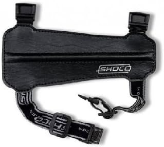 New Shocq Archery Junior Black Arm Guard PU Leather Elasticated Adjustable