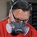 T-60 Half Face Respirator – ASTM Tested – Organic Vapor & Particulate Filtration – Paint Application, Woodworking, & Other Work Protection
